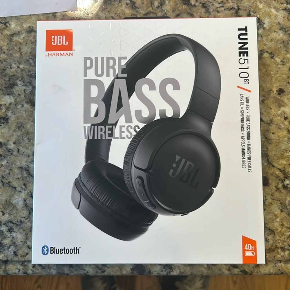 JBL Pure Bass Wireless. New in box. Never opened.